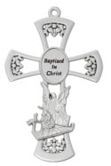 6in Pewter Guardian Angel Cross