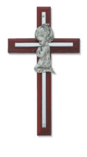 6in Cherry Stained Girl's Cross