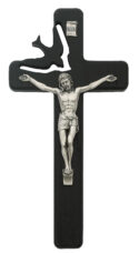 8in Black Holy Sprit Crucifix Boxed