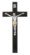 10 in. Black Crucifix Boxed