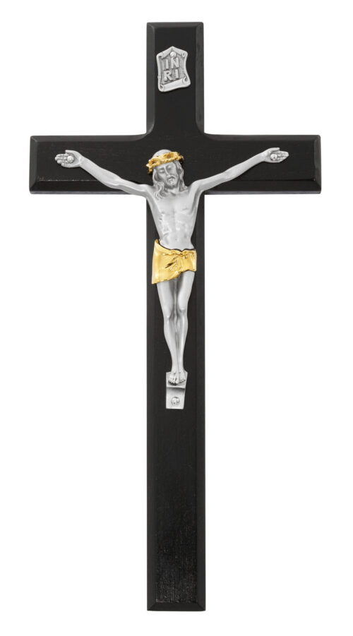10 in. Black Crucifix Boxed