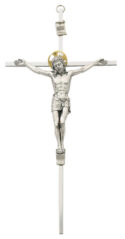 10 in. Silver Crucifix Boxed