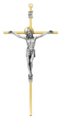 10" Brass Crucifix Boxed