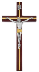 10 in. Cherry Crucifix Boxed