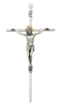 8 in. Silver Crucifix Boxed
