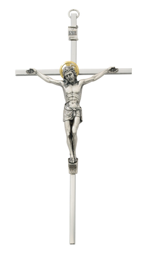 8 in. Silver Crucifix Boxed