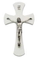 6in WhiteWall Crucifix