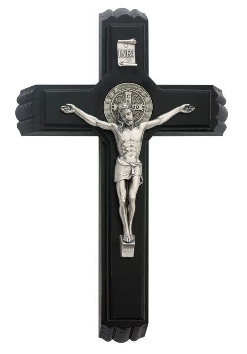 13in St Benedict Black Sick Call Boxed