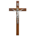 10 in. Cherry Wood Crucifix Boxed