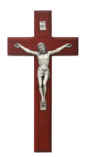 8 in. Cherry Crucifix Boxed