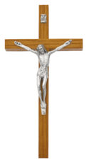 8" Walnut crucifix bagged