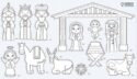 814063013019 Cut And Color Sticker Roll Nativity