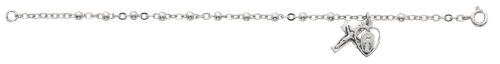 6.5in. All Sterling Rosary Bracelet Boxed