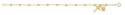14K GOLD OVER STERLING MIRACULOUS BRACELET