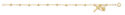 14K GOLD OVER STERLING MIRACULOUS BRACELET