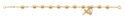 14K GOLD OVER STERLING MIRACULOUS BRACELET
