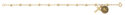 14K GOLD OVER STERLING ST BENEDICT BRACELET