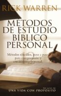 9780829745382 Metodos De Estudio Biblico Per - (Spanish)