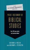 9780830814671 Pocket Dictionary Of Biblical Studies
