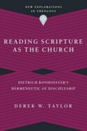 9780830849185 Reading Scriputre As The Church
