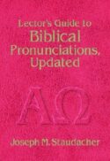 9780879739904 Lectors Guide To Biblical Pronunciations (Revised)