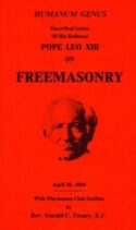 9780895551719 On Freemasonry : Humanum Genus
