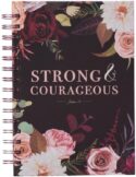9781642729351 Journal w/Scripture Strong And Courageous Joshua 1:9 Bible Verse Rose Floral 192