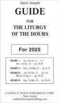 9781958237489 Saint Joseph Guide For The Liturgy Of The Hours For 2025