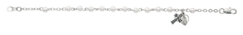 6.5 in Pearl Irish Rosary Bracelet Boxed