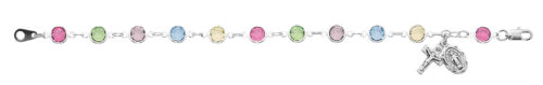 7.5in Multi Crystal Bracelet Boxed
