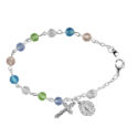 Multi Color  Rosary Bracelet boxed