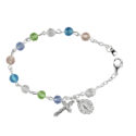 Multi Color  Rosary Bracelet boxed