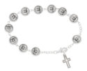 METAL HOLY SPIRIT ROSARY BRACELET DELUXE BOX