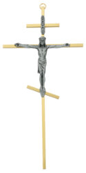 10 in Brass Greek Crucifix Boxed