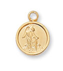 Gold guardian angel medal on 13" Chain Deluxe gift boxed.
