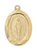 Gold over Sterling Miraculous Pendant