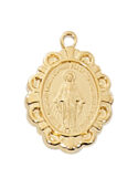 Gold over Sterling Miraculous Pendant