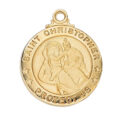 Gold over Sterling St. Christopher Pendant