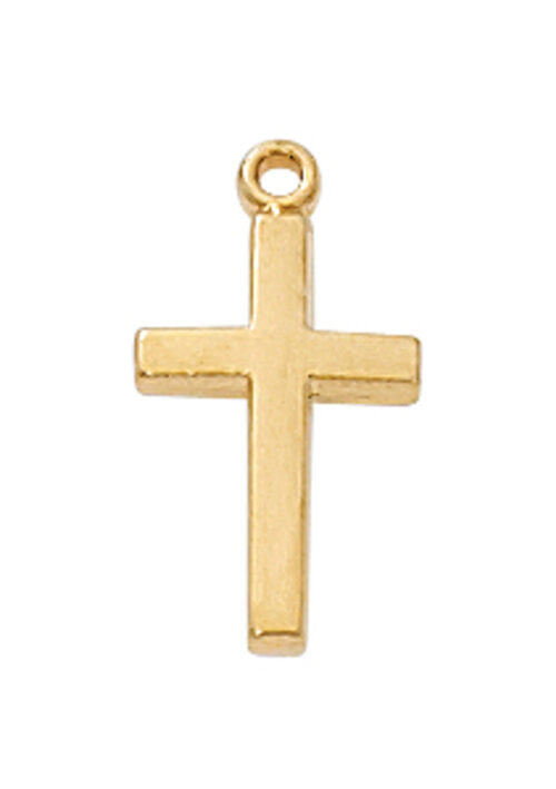 Gold on Sterling Baby Cross Boxed
