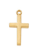 Gold on Sterling Baby Cross Boxed