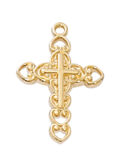 Gold over Sterling Cross Pendant