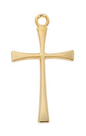 Gold over Sterling Cross Pendant