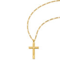 Gold Over Sterling Silver Cross with Nail