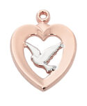 Rose Gold on Sterling Dove Boxed