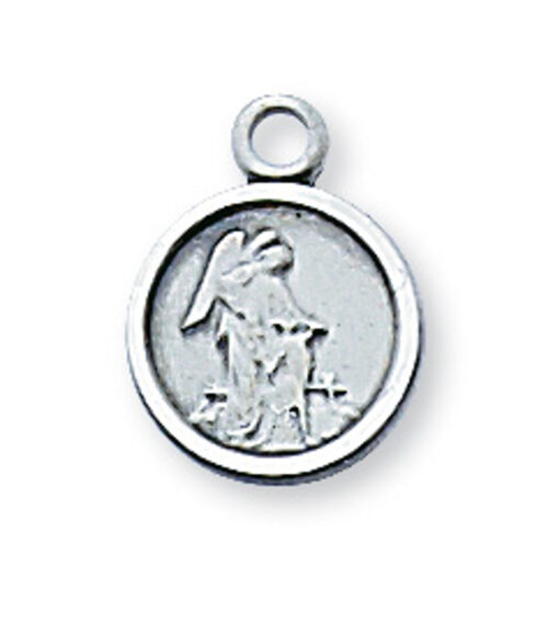 Sterling guardian angel medal on 13" Chain Deluxe gift boxed.