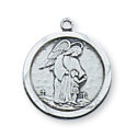 Sterling Silver Guardian Angel Pendant
