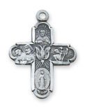 Sterling Silver 4-way Pendant
