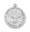 Sterling Silver St. Christopher Pendant