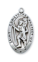 Sterling Silver St. Christopher Pendant