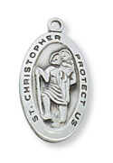 Sterling Silver St. Christopher Pendant
